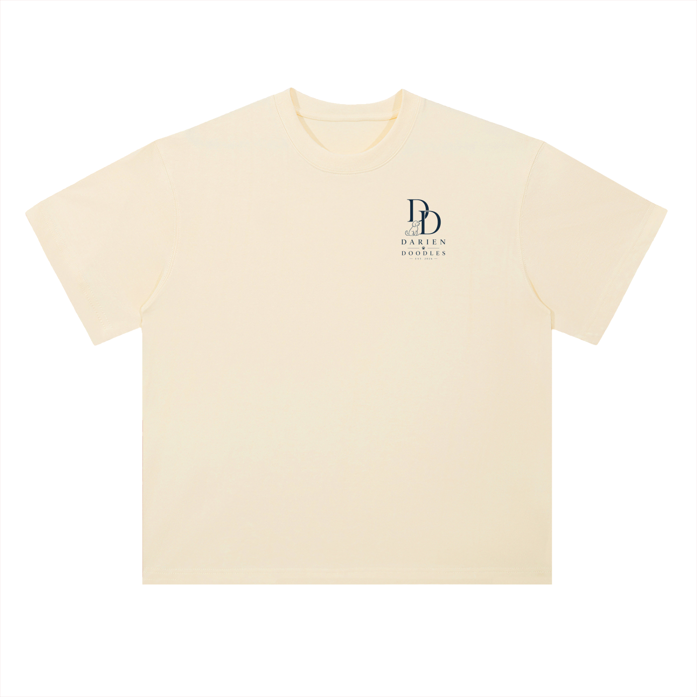 Darien Doodles - Heavyweight Drop Shoulder Cotton T-Shirt