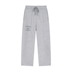 Darien Doodles Solid Color Straight-Leg Sweatpants