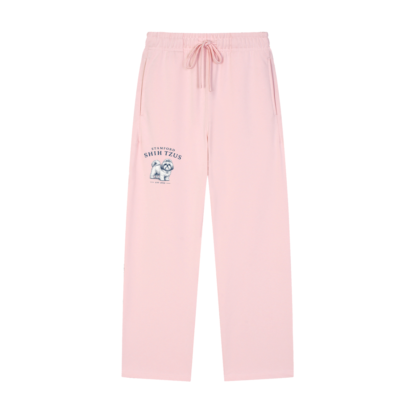 Stamford Shih Tzus - Solid Color Straight-Leg Sweatpants
