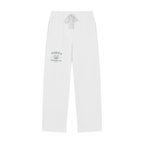 Darien Doodles Solid Color Straight-Leg Sweatpants