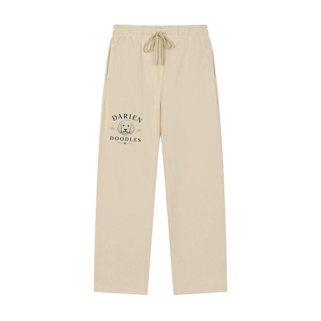 Darien Doodles - Solid Color Straight-Leg Sweatpants
