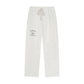 Darien Doodles Solid Color Straight-Leg Sweatpants