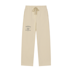 Darien Doodles Solid Color Straight-Leg Sweatpants